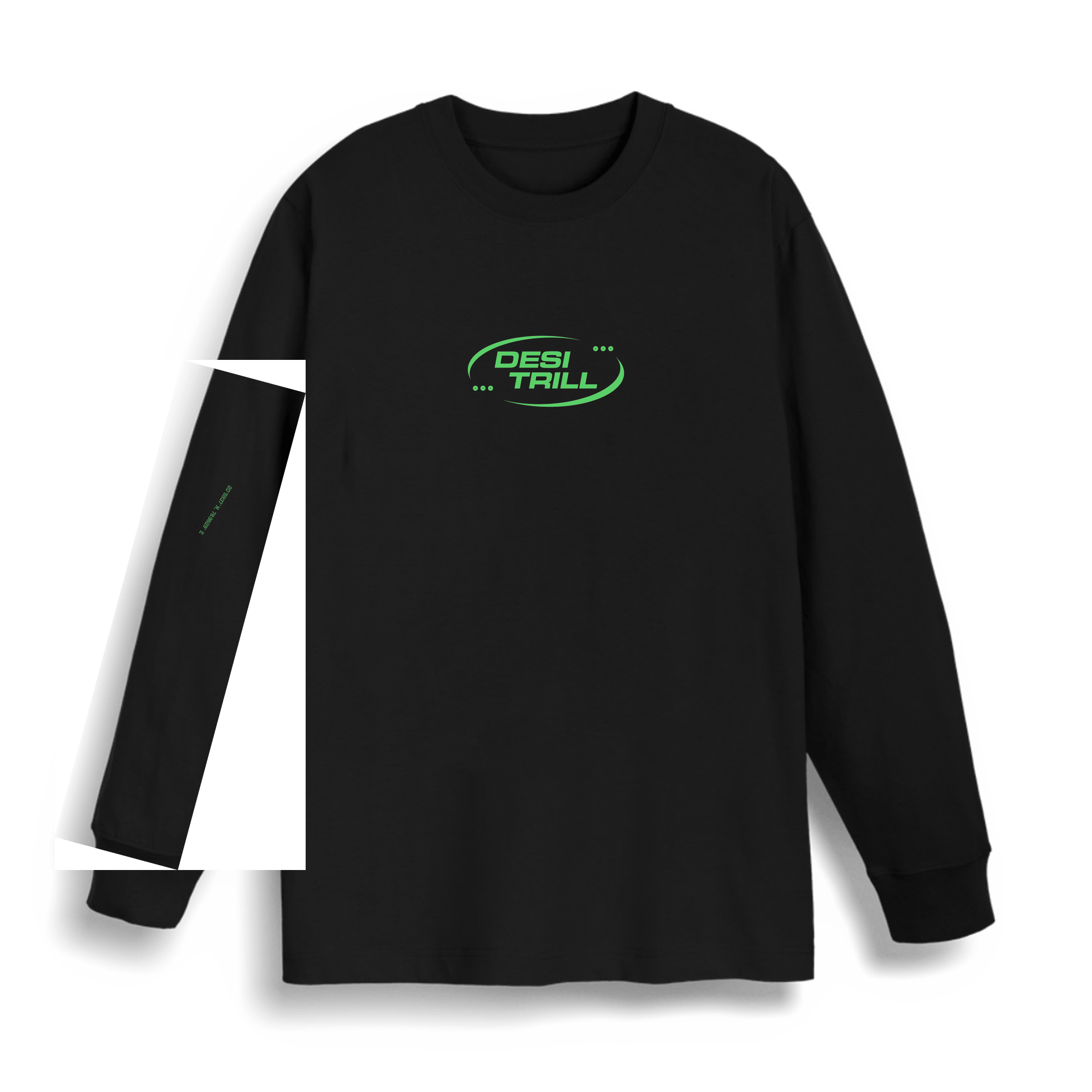 Black Printed T-shirt Front